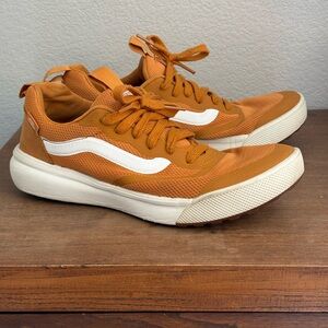 Vans Burnt Orange and White Sneakers
